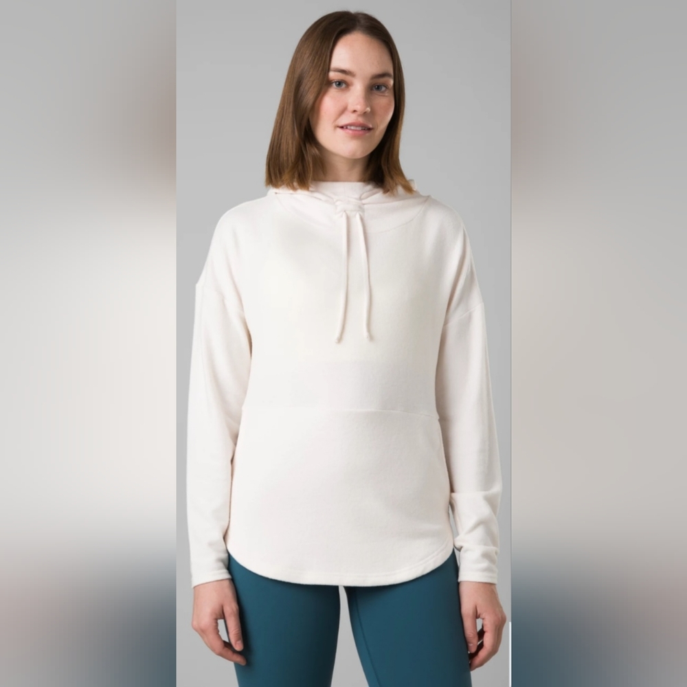 Prana Foresta Top Hoodie Women's‎ Size S Athleisure Casual Neutral Lounge wear